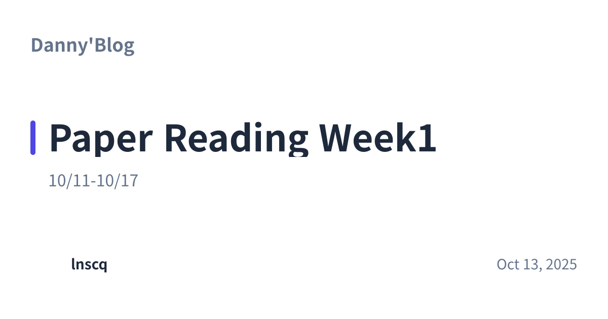 Share preview for Paper Reading Week1