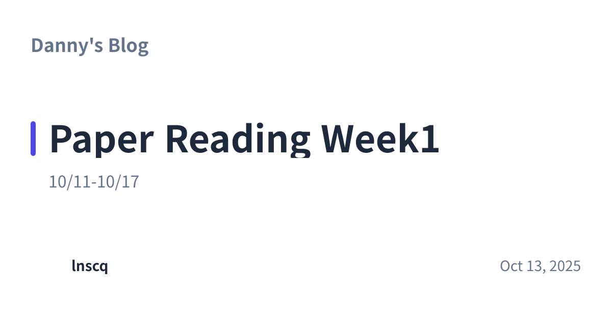 Share preview for Paper Reading Week1